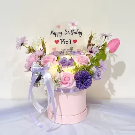 Bloom Box Akrilik Ucapan Ulang Tahun Gorontalo